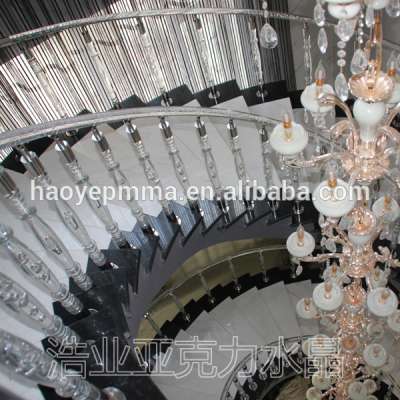 HAOYE handrail crystal column pillar stair post baluster